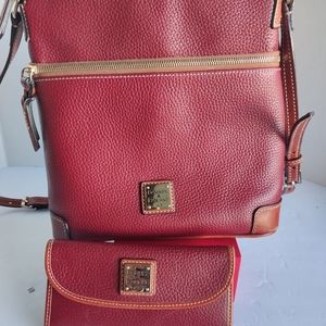 Dooney & Bourke Caramel Pebbled Leather Shoulder C